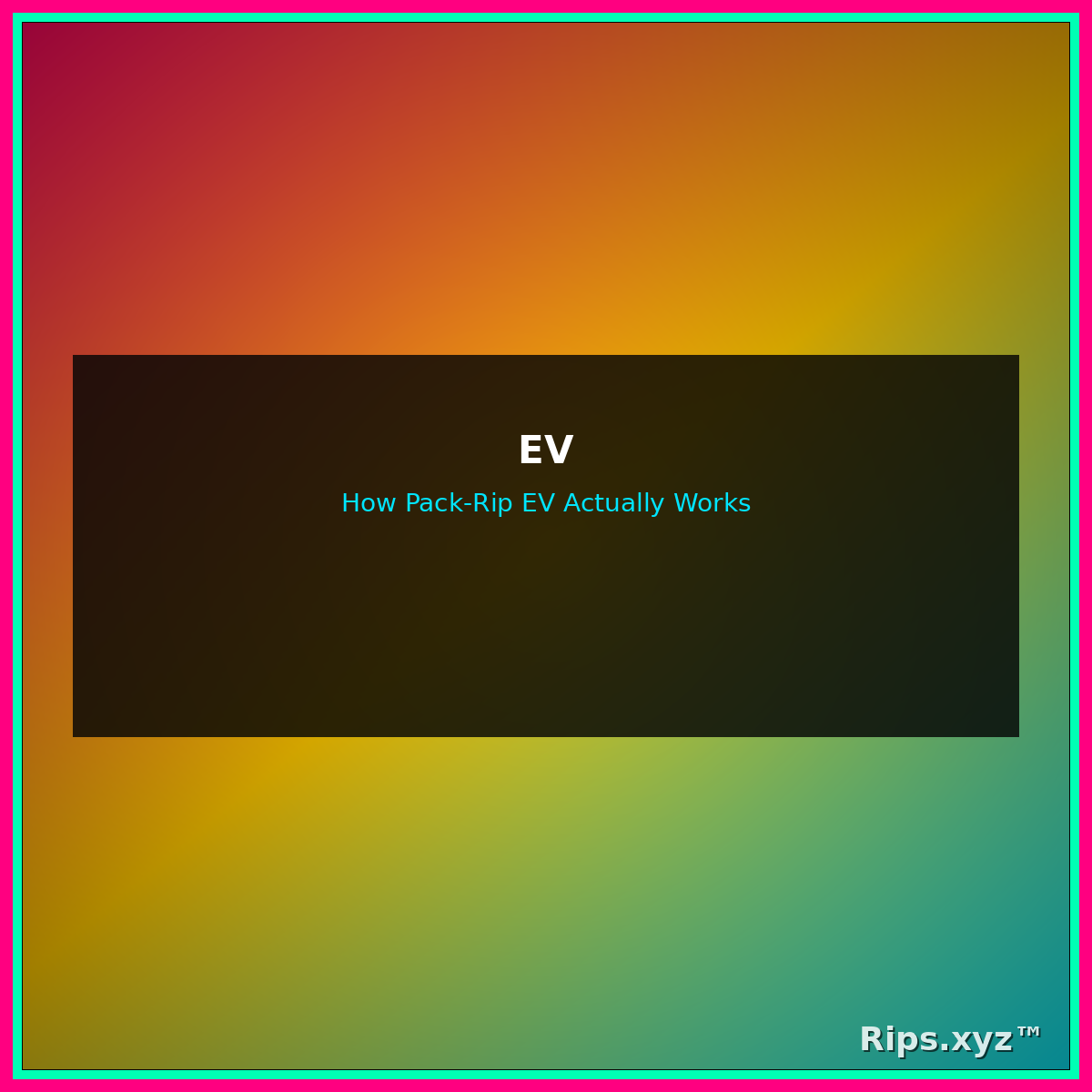 Pack EV framework — odds, prices, fees
