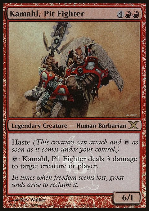 Kamahl, Pit Fighter, 15th Anniversary Cards #2, Magic: The Gathering card