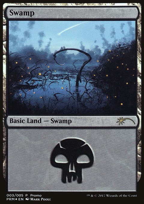 Swamp, 2017 Gift Pack #3, Magic: The Gathering card