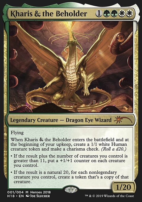 Kharis & The Beholder, 2018 Heroes of the Realm #1, Magic: The Gathering card