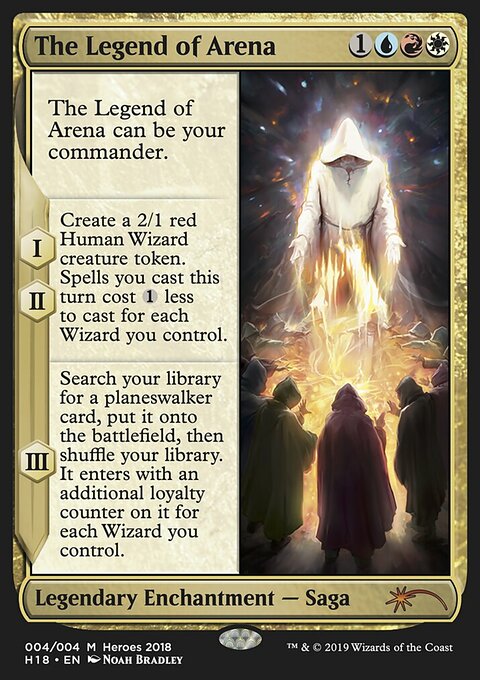 The Legend of Arena, 2018 Heroes of the Realm #4†, Magic: The Gathering card