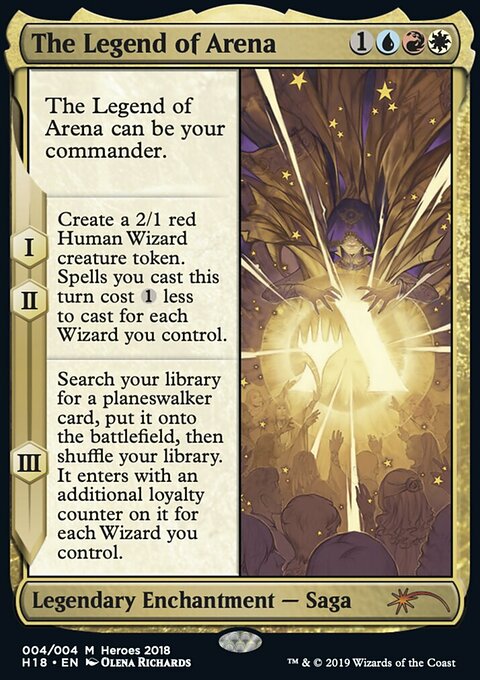 The Legend of Arena, 2018 Heroes of the Realm #4, Magic: The Gathering card