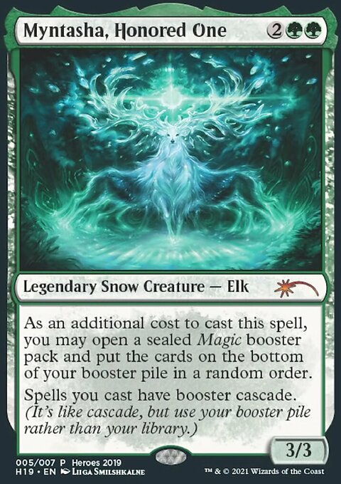 Myntasha, Honored One, 2019 Heroes of the Realm #5, Magic: The Gathering card