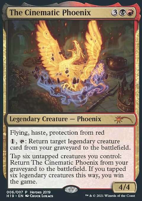 The Cinematic Phoenix, 2019 Heroes of the Realm #6, Magic: The Gathering card