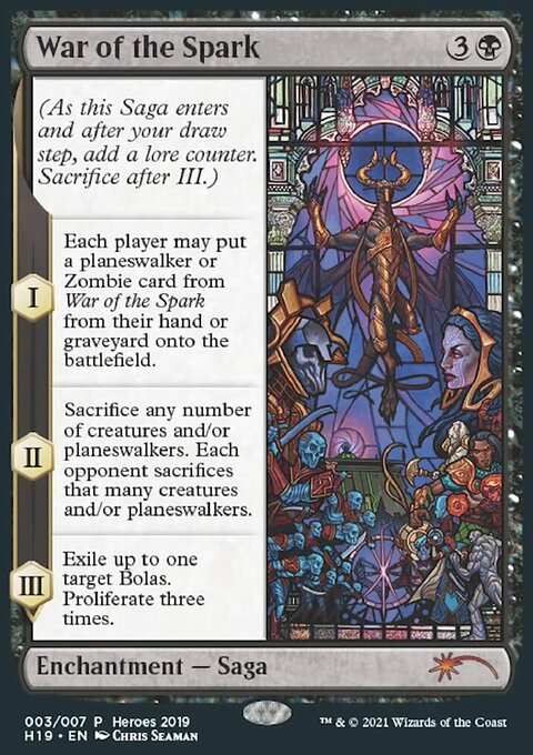 War of the Spark, 2019 Heroes of the Realm #3, Magic: The Gathering card