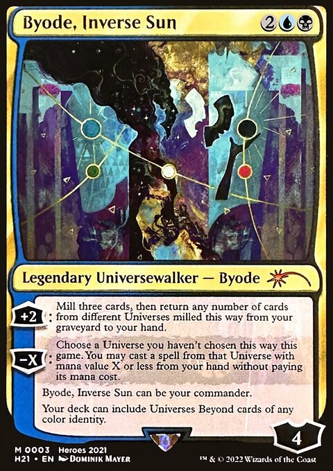 Byode, Inverse Sun, 2021 Heroes of the Realm #3, Magic: The Gathering card