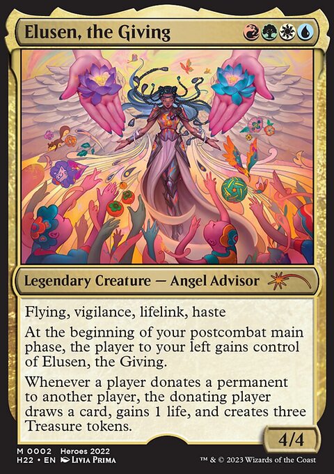 Elusen, the Giving, 2022 Heroes of the Realm #2, Magic: The Gathering card