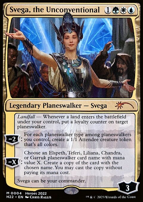 Svega, the Unconventional, 2022 Heroes of the Realm #4, Magic: The Gathering card