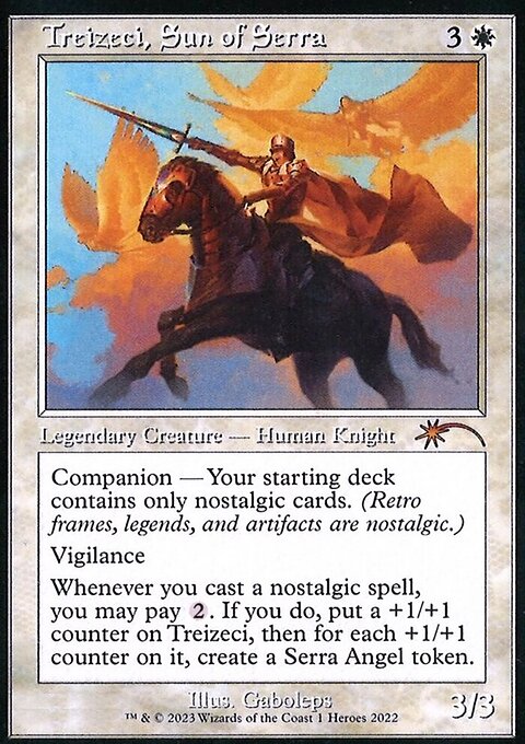 Treizeci, Sun of Serra, 2022 Heroes of the Realm #1, Magic: The Gathering card