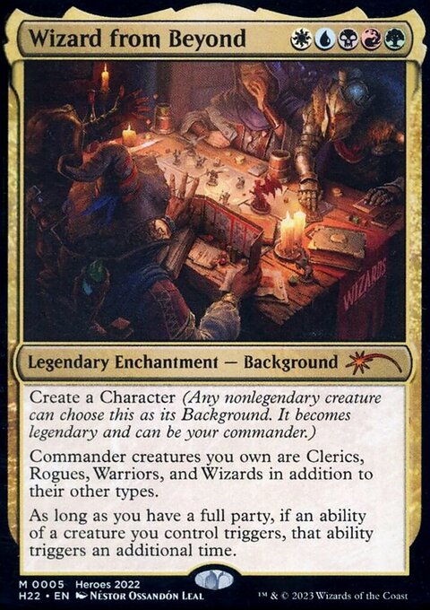 Wizard from Beyond, 2022 Heroes of the Realm #5, Magic: The Gathering card