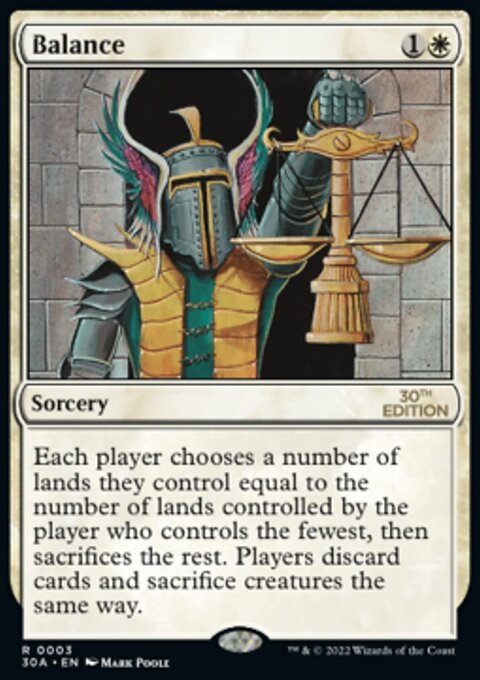 Balance, 30th Anniversary Edition #3, Magic: The Gathering card