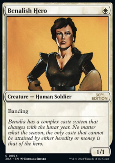 Benalish Hero, 30th Anniversary Edition #4, Magic: The Gathering card