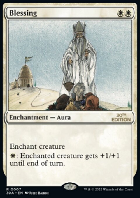 Blessing, 30th Anniversary Edition #7, Magic: The Gathering card
