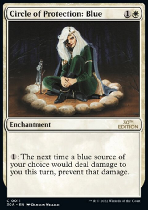Circle of Protection: Blue, 30th Anniversary Edition #11, Magic: The Gathering card