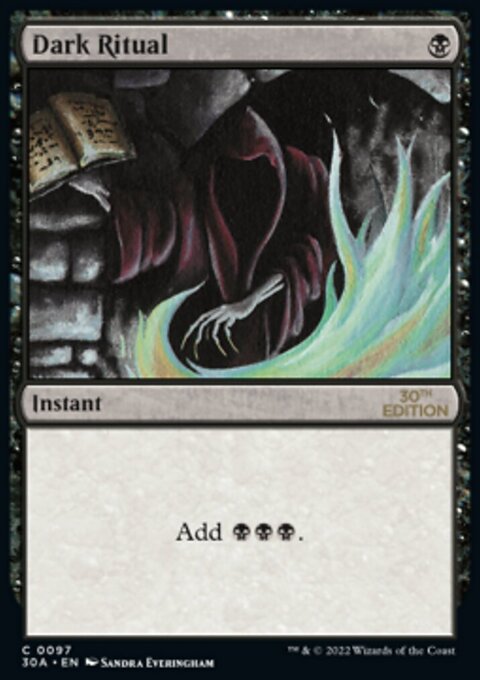 Dark Ritual, 30th Anniversary Edition #97, Magic: The Gathering card