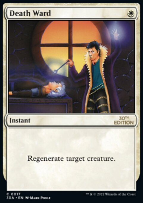 Death Ward, 30th Anniversary Edition #17, Magic: The Gathering card