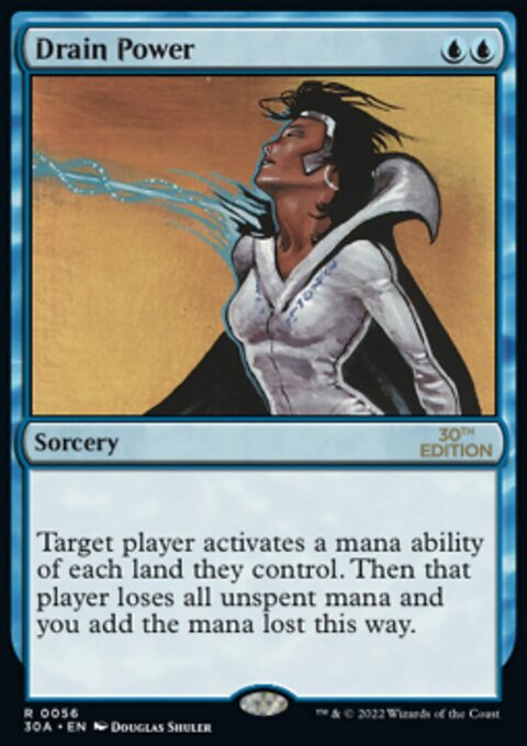 Drain Power, 30th Anniversary Edition #56, Magic: The Gathering card