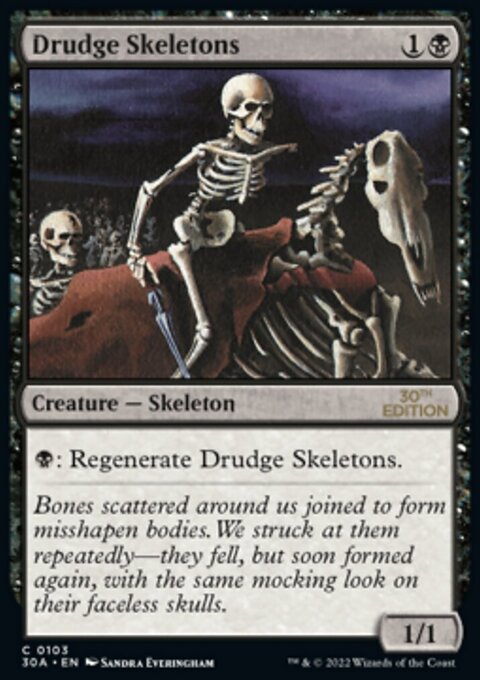 Drudge Skeletons, 30th Anniversary Edition #103, Magic: The Gathering card