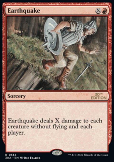 Earthquake, 30th Anniversary Edition #142, Magic: The Gathering card