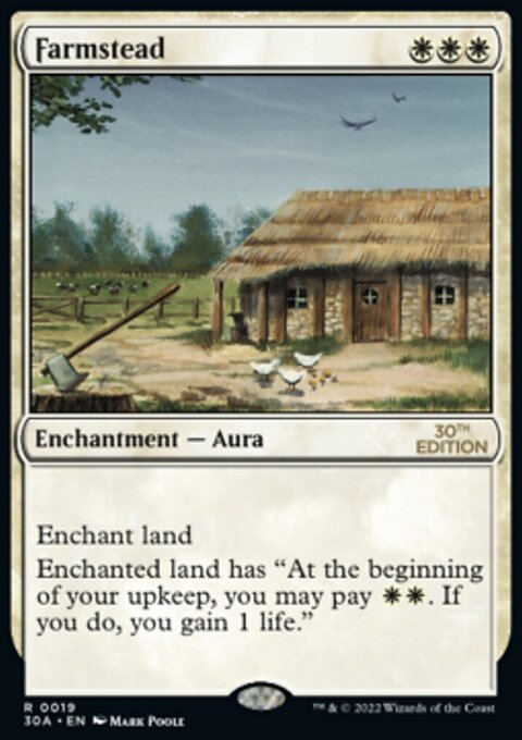 Farmstead, 30th Anniversary Edition #19, Magic: The Gathering card