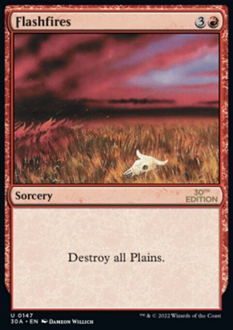 Flashfires, 30th Anniversary Edition #147, Magic: The Gathering card