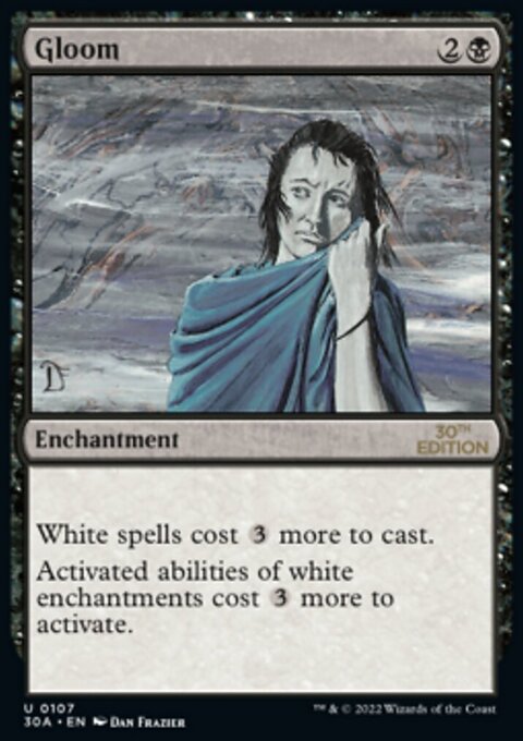 Gloom, 30th Anniversary Edition #107, Magic: The Gathering card