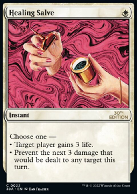 Healing Salve, 30th Anniversary Edition #22, Magic: The Gathering card