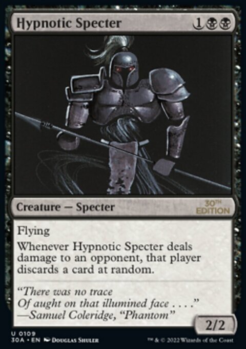 Hypnotic Specter, 30th Anniversary Edition #109, Magic: The Gathering card