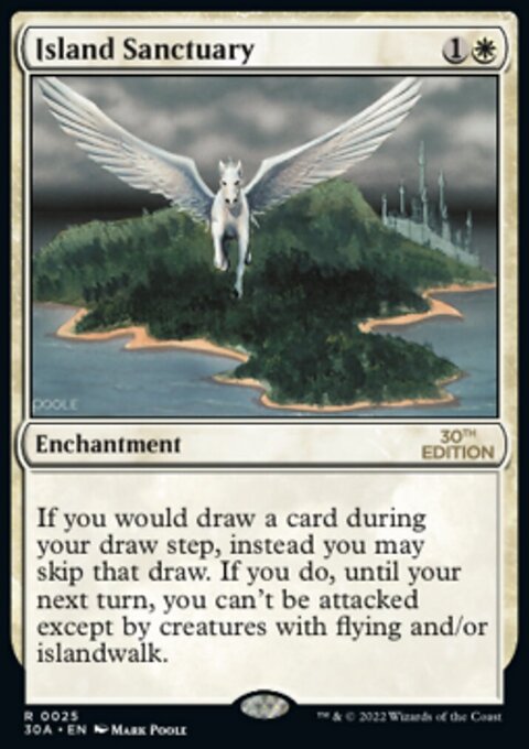 Island Sanctuary, 30th Anniversary Edition #25, Magic: The Gathering card