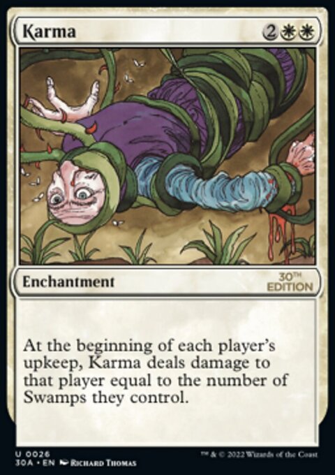 Karma, 30th Anniversary Edition #26, Magic: The Gathering card