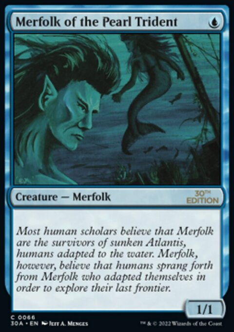 Merfolk of the Pearl Trident, 30th Anniversary Edition #66, Magic: The Gathering card