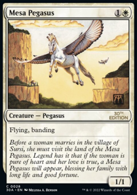 Mesa Pegasus, 30th Anniversary Edition #28, Magic: The Gathering card