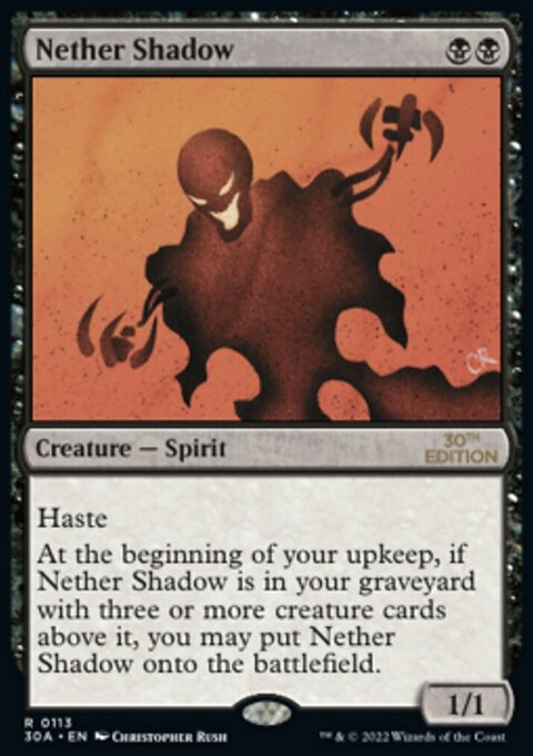 Nether Shadow, 30th Anniversary Edition #113, Magic: The Gathering card