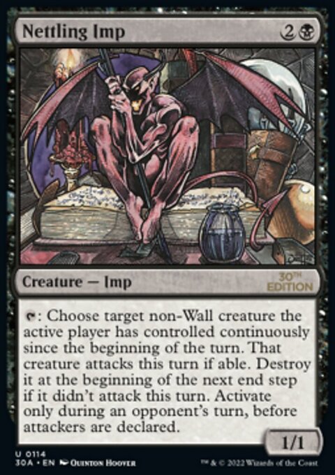 Nettling Imp, 30th Anniversary Edition #114, Magic: The Gathering card