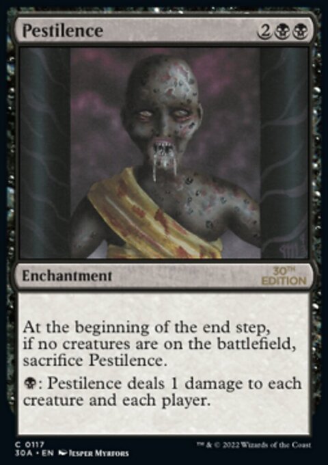Pestilence, 30th Anniversary Edition #117, Magic: The Gathering card