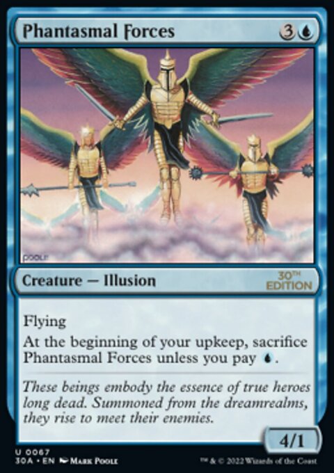 Phantasmal Forces, 30th Anniversary Edition #67, Magic: The Gathering card