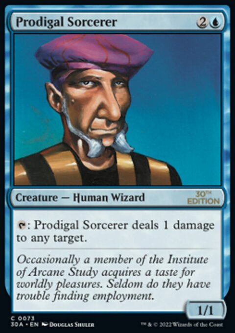 Prodigal Sorcerer, 30th Anniversary Edition #73, Magic: The Gathering card