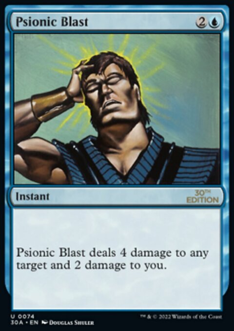 Psionic Blast, 30th Anniversary Edition #74, Magic: The Gathering card