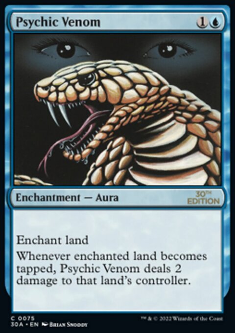 Psychic Venom, 30th Anniversary Edition #75, Magic: The Gathering card