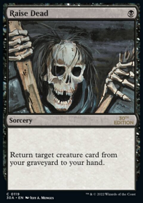 Raise Dead, 30th Anniversary Edition #119, Magic: The Gathering card