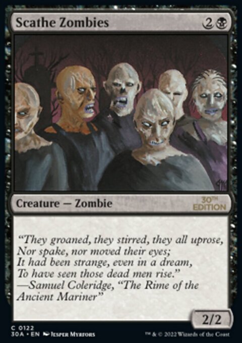 Scathe Zombies, 30th Anniversary Edition #122, Magic: The Gathering card