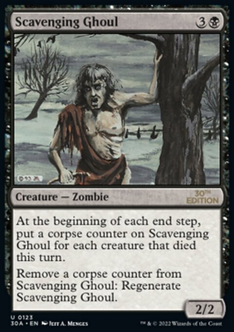 Scavenging Ghoul, 30th Anniversary Edition #123, Magic: The Gathering card