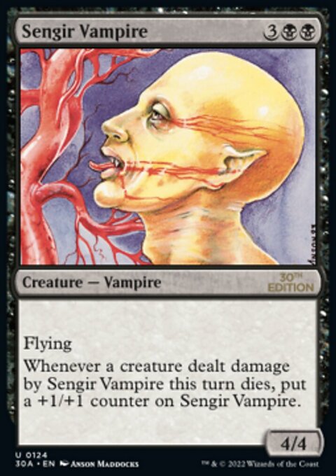 Sengir Vampire, 30th Anniversary Edition #124, Magic: The Gathering card