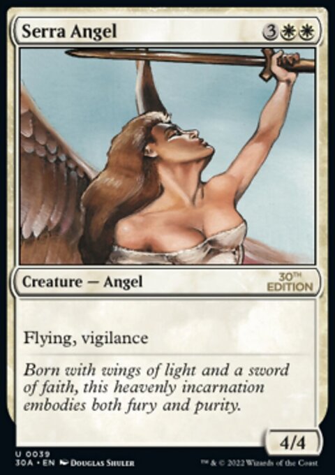 Serra Angel, 30th Anniversary Edition #39, Magic: The Gathering card