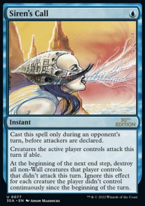 Siren's Call, 30th Anniversary Edition #77, Magic: The Gathering card