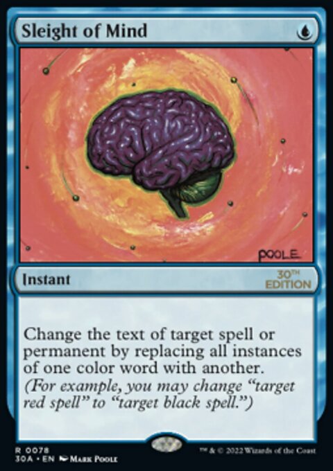 Sleight of Mind, 30th Anniversary Edition #78, Magic: The Gathering card