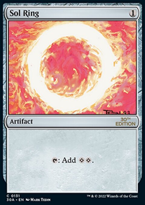 Sol Ring, 30th Anniversary Edition #131, Magic: The Gathering card