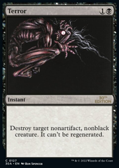 Terror, 30th Anniversary Edition #127, Magic: The Gathering card