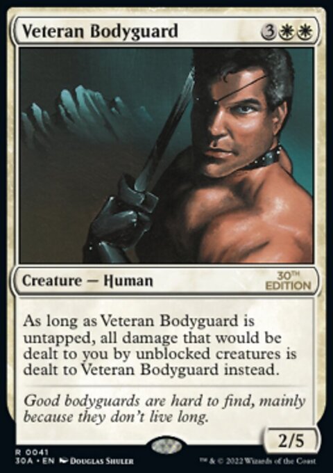 Veteran Bodyguard, 30th Anniversary Edition #41, Magic: The Gathering card