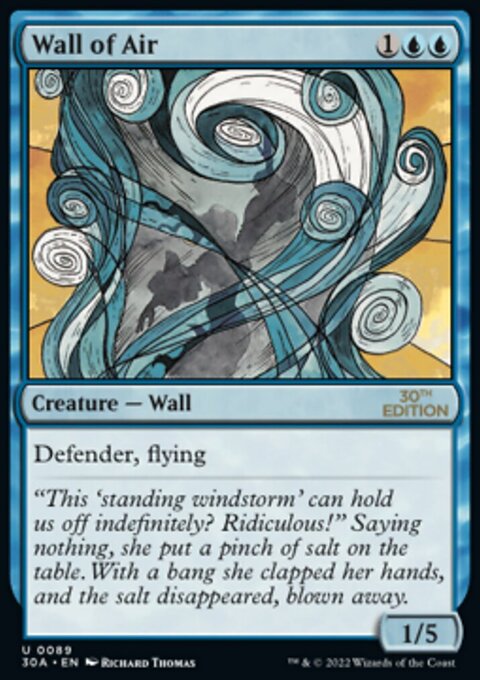 Wall of Air, 30th Anniversary Edition #89, Magic: The Gathering card